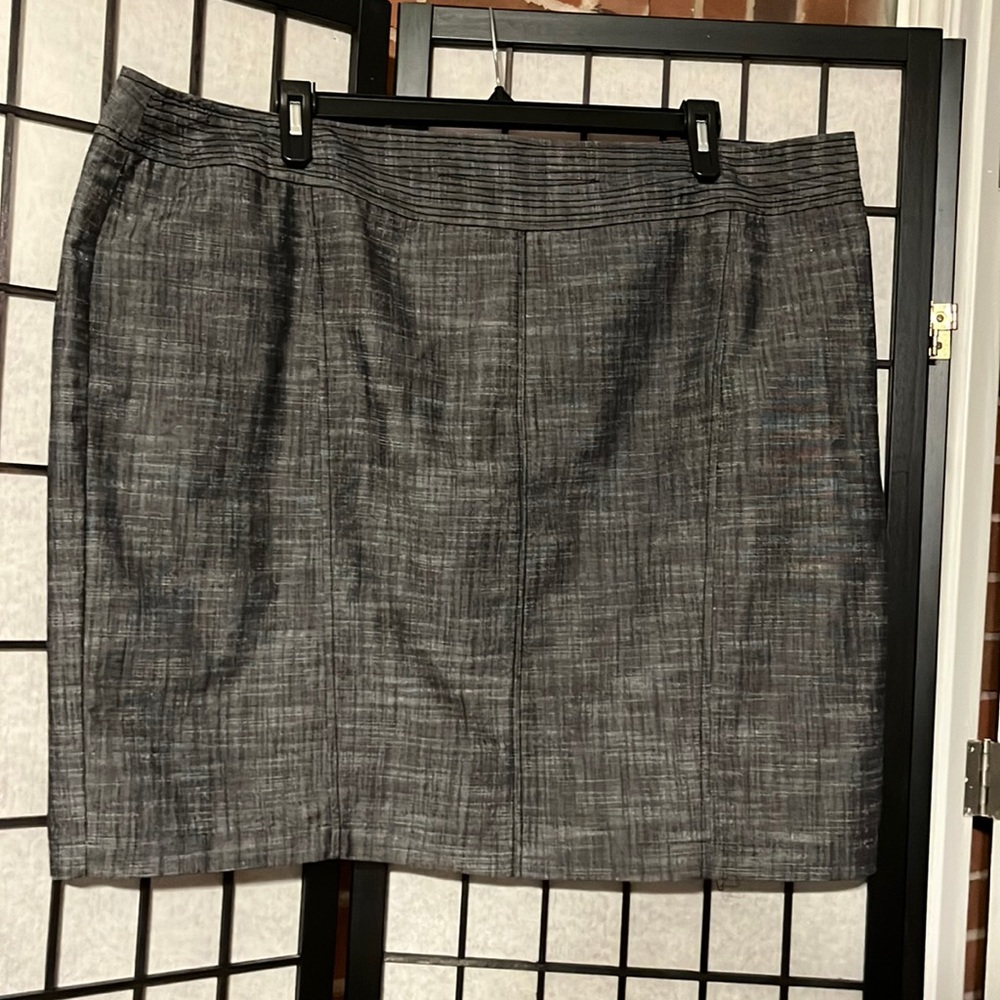 Denim like Skirt, distressed Black 24W